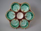 Small Wedgwood Majolica escargot plate