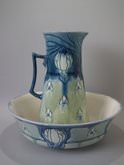 Large Minton Secessionist No.7 Jug & Wash Bowl