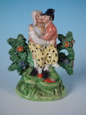 Staffordshire Pearlware bocage 'courting' couple group