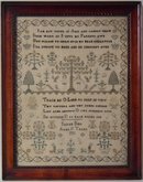 Antique Sampler, 1821, by Sarah Bing