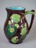 English Majolica Hazelnut Jug/Pitcher