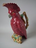 Brownfield Majolica Cockatoo Jug/Pitcher