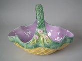 English Majolica Basket