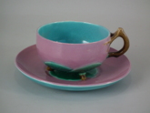 Minton Majolica Lily Pad Teacup and Saucer