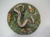 Cunha Majolica Palissy snake, lizard & insect