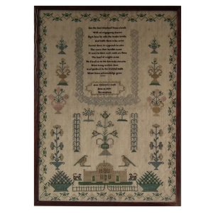 Antique Sampler, 1837, by Ann Cossford