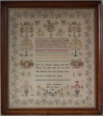 Antique Sampler, 1832, by Anne Lawrence