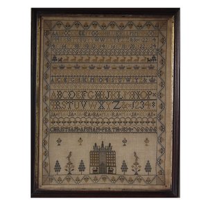 Antique Scottish Sampler, 1834, by Christian Annan of Perth