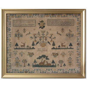 Antique Sampler, 1836, by Sarah Moores