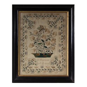 Antique Sampler, 1838, by D Harries