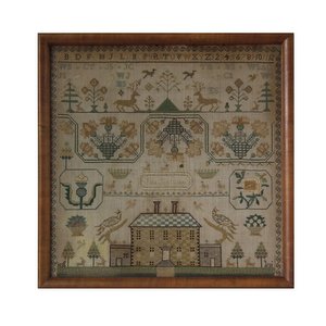 Antique Scottish Sampler, 1845, by Jane Scott
