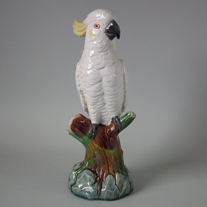 Minton Majolica Cockatoo Figure
