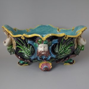 Lonitz Majolica Mermaid & Poseidon Planter