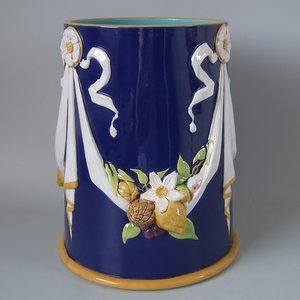 Minton Majoica Festoon Vase (Large)