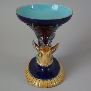 Minton Majolica Stag Tazza