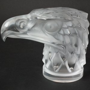 Rene Lalique Glass 'Tete D'Aigle' Car Mascot