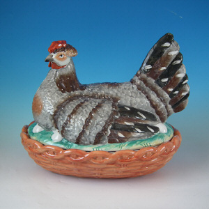 Monumental Sized Staffordshire Hen on Nest Tureen
