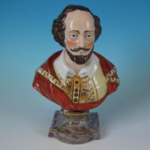 Staffordshire Pottery Shakespeare Bust