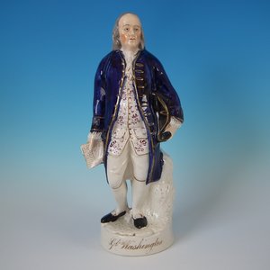 Staffordshire Pottery George Washington Figure