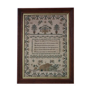 Antique Sampler, 1837 stitched by Mary Mewburn
