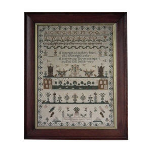 Antique Sampler, 1839 by Harriott Simpson