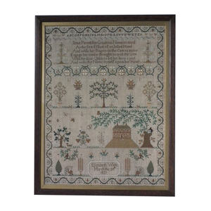 Antique Sampler, 1829, by Elizabeth Watts
