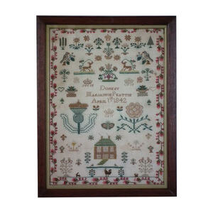 Antique Scottish Sampler, 1842, by Marianne Peattie