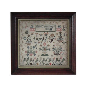 Antique Sampler, 1818, by Frances Stanbridge