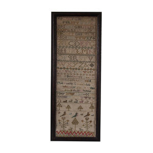 Antique Band Sampler, 1781, by Mary Stringer