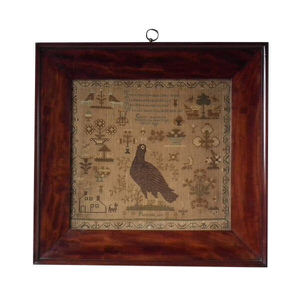 Antique Sampler, c.1830, by Griscy Thortitons