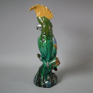 Mintons Majolica Cockatoo