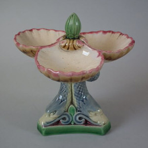 Minton Majolica Fish & Shell Salt