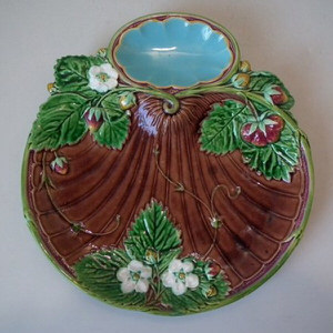 Minton Majolica Strawberry Plate