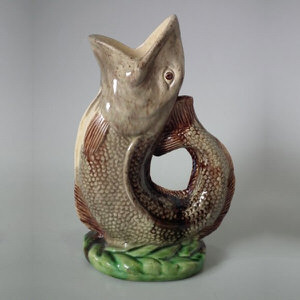 Mafra Palissy Majolica Fish Jug