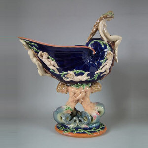 Minton Majolica Nautilus Centrepiece Bowl