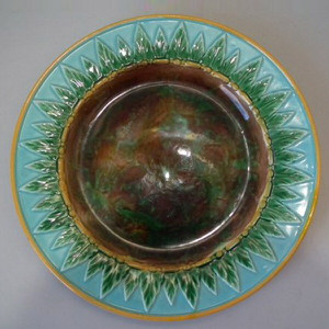 George Jones Majolica Plate