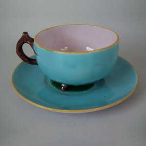 Minton Majolica Lily Pad Teacup & Saucer