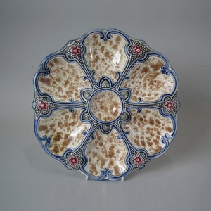 Majolica Oyster Plate
