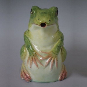 Delphin Massier Majolica Frog Jug/Pitcher