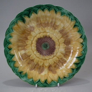 Wedgwood Majolica Sunflower Plate