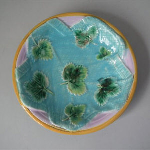 Small George Jones Majolica napkin dish