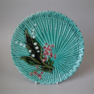 Schramberg Majolica lily of the valley plate