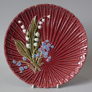 Schramberg Majolica lily of the valley plate