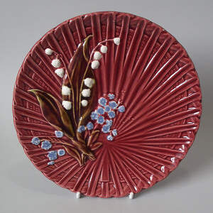 Schramberg Majolica lily of the valley plate