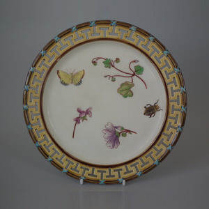 Wedgwood Majolica butterfly & insect reticulated plate