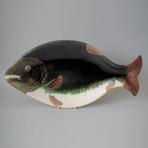 Large Majolica fish platter