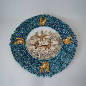 Schutz Lanski Majolica rustic charger