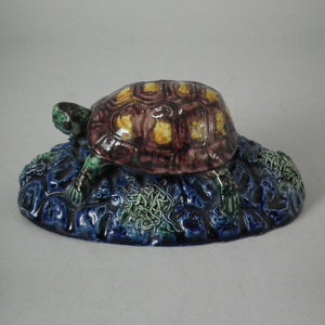 Majolica Palissy Tortoise Figure