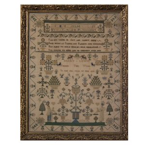 Antique Sampler, 1832, by Mary Lewis
