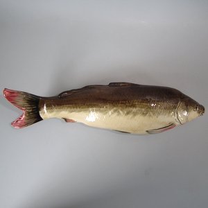 Chantilly Palissy Majolica Fish Wall Pocket